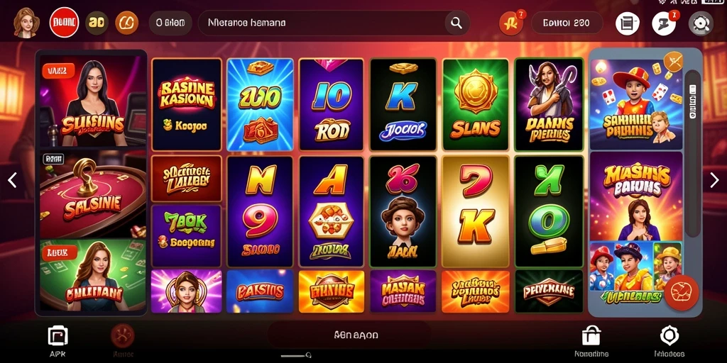 Tampilan menu yang user-friendly dan mudah dinavigasi.
