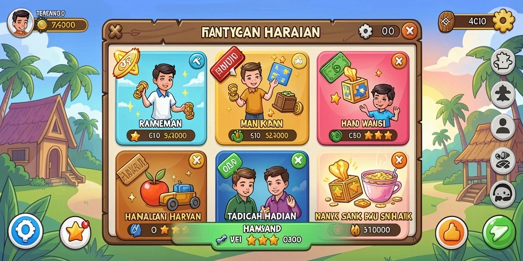 Tampilan komunitas pemain yang aktif dan ramah.