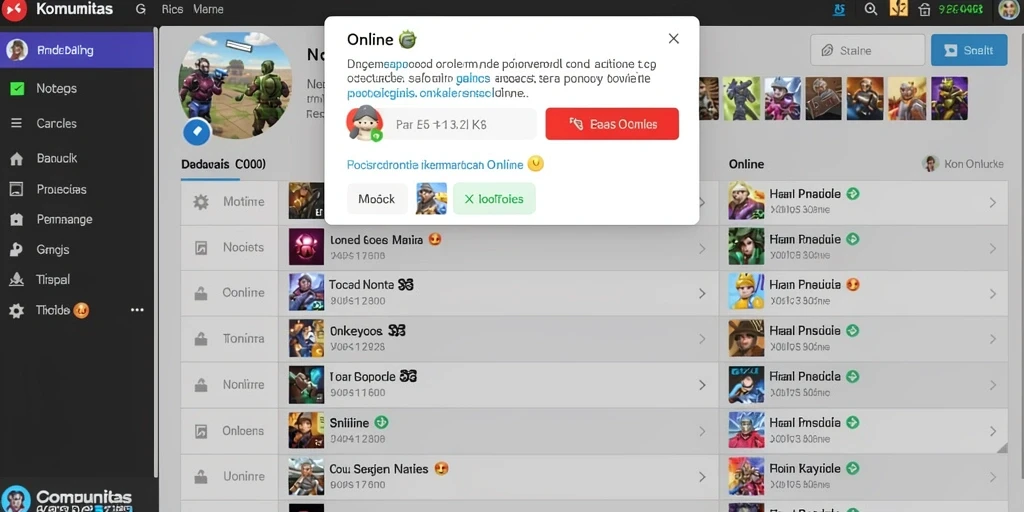 Komunitas aktif dengan interaksi di live chat.