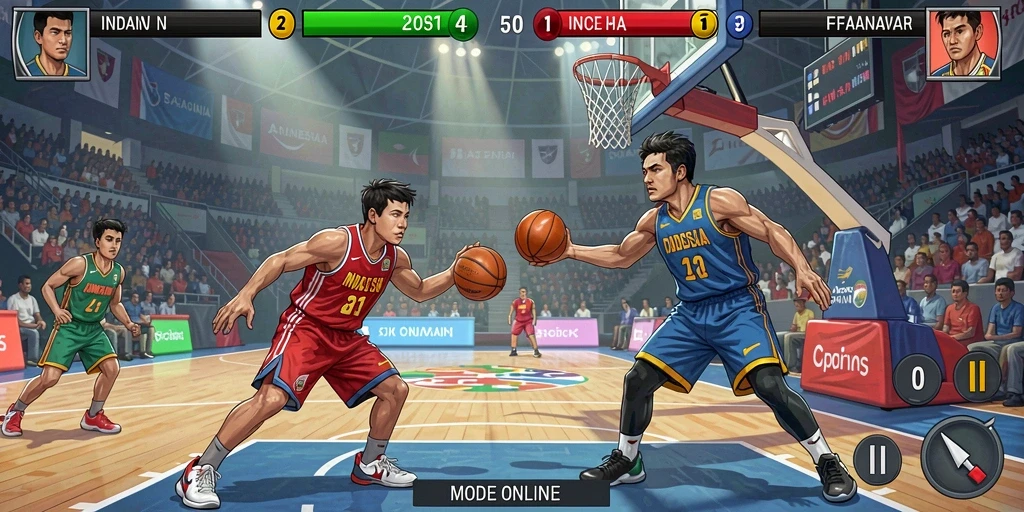 Fitur multiplayer yang memungkinkan bermain dengan teman.